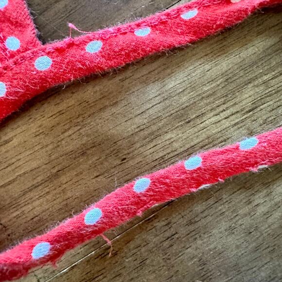 Eleanor Rose Red Blue Gingham Polka Dot Strawberry Fields Judy Dress 4/5 - Picture 7 of 7